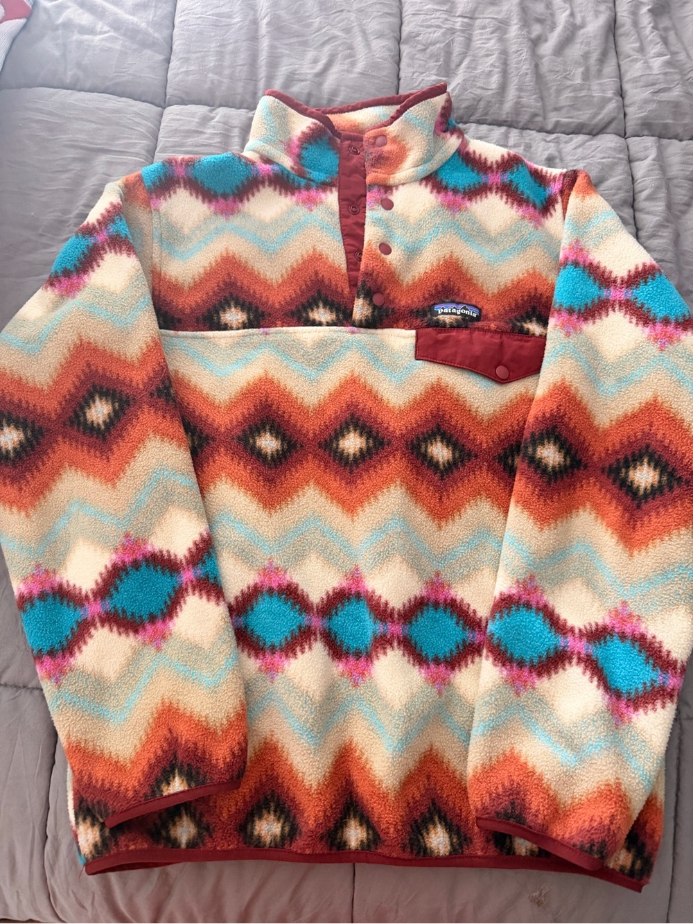 Patagonia Women’s Southwestern Synchila  Pullover Fleece Sweater S